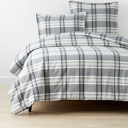 Classic Plaid Ultra-Cozy Cotton Flannel Duvet Cover