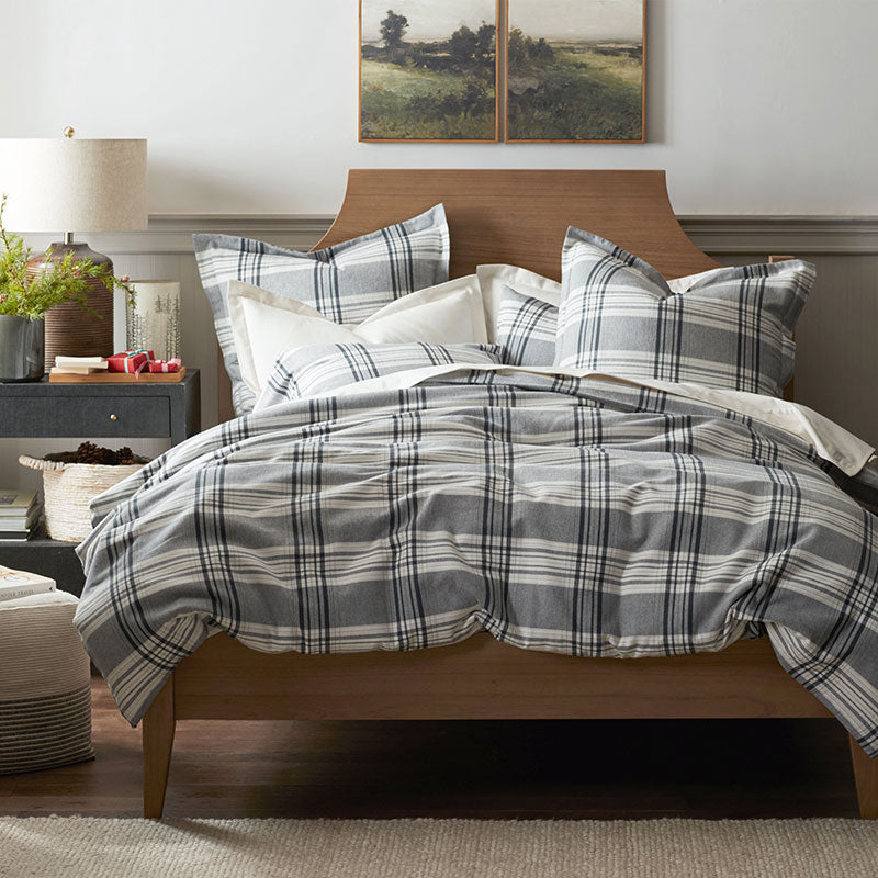 Classic Plaid Ultra-Cozy Cotton Flannel Flat Bed Sheet