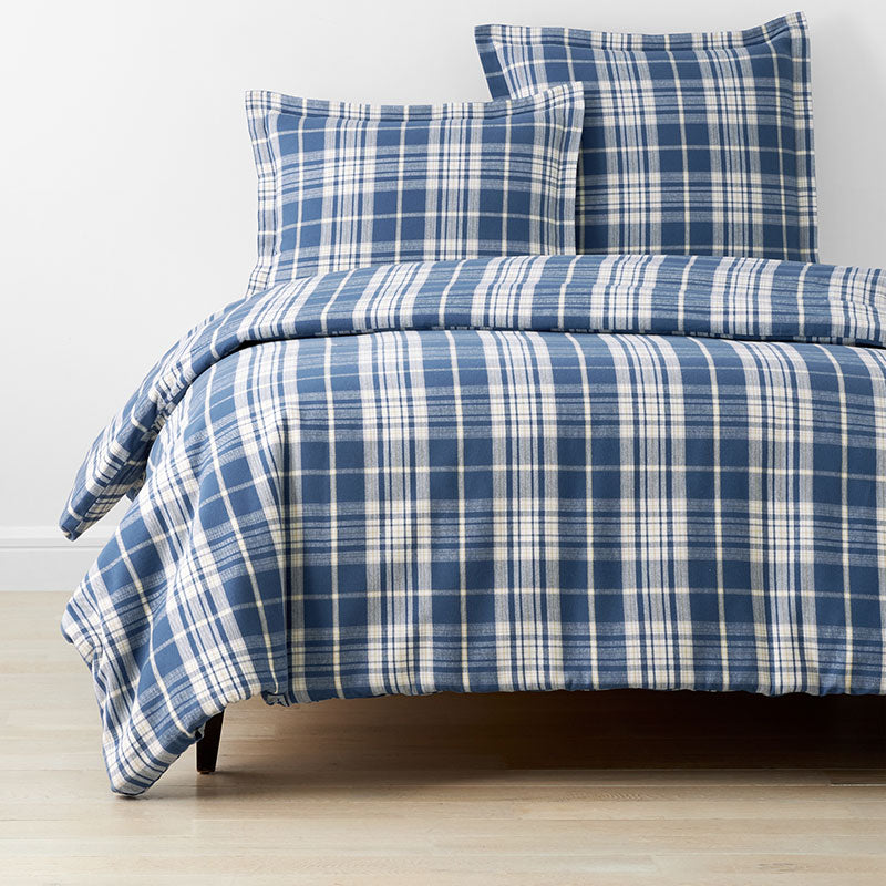Classic Plaid Ultra-Cozy Cotton Flannel Duvet Cover