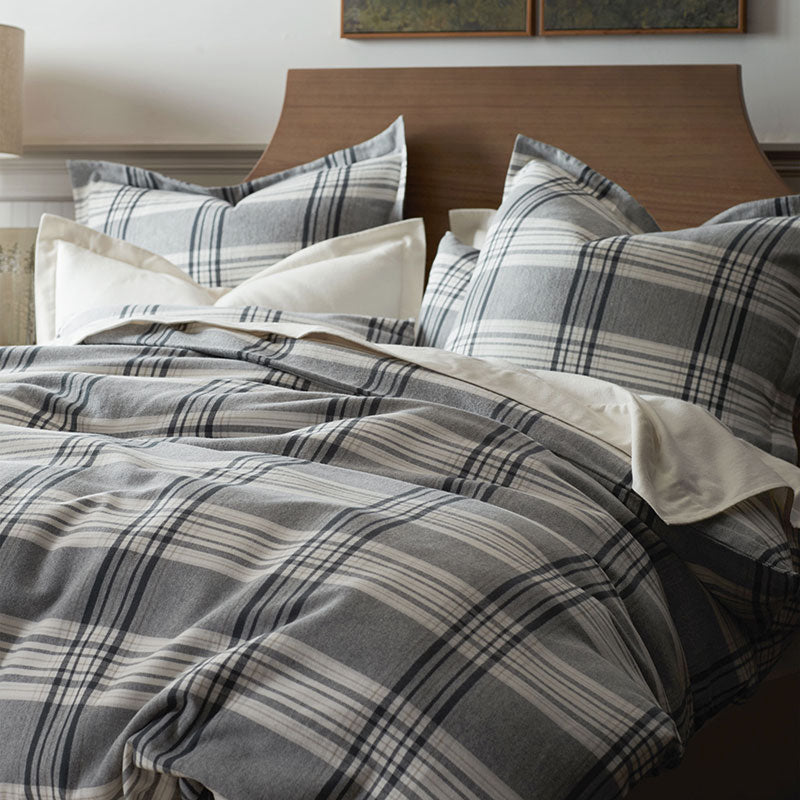 Classic Plaid Ultra-Cozy Cotton Flannel Duvet Cover