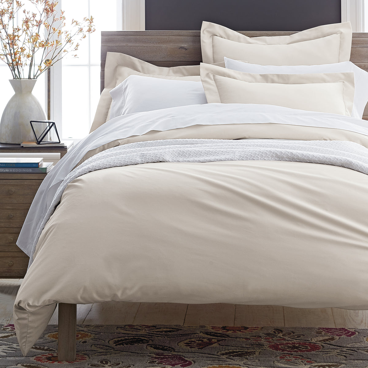 Premium Smooth Supima® Cotton Wrinkle-Free Sateen Fitted Bed Sheet