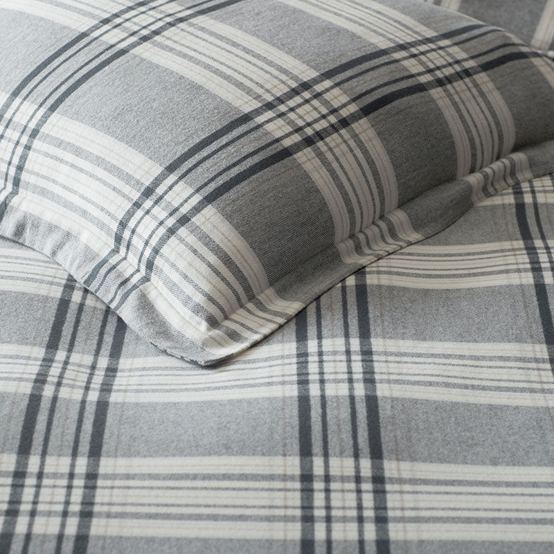 Classic Plaid Ultra-Cozy Cotton Flannel Flat Bed Sheet