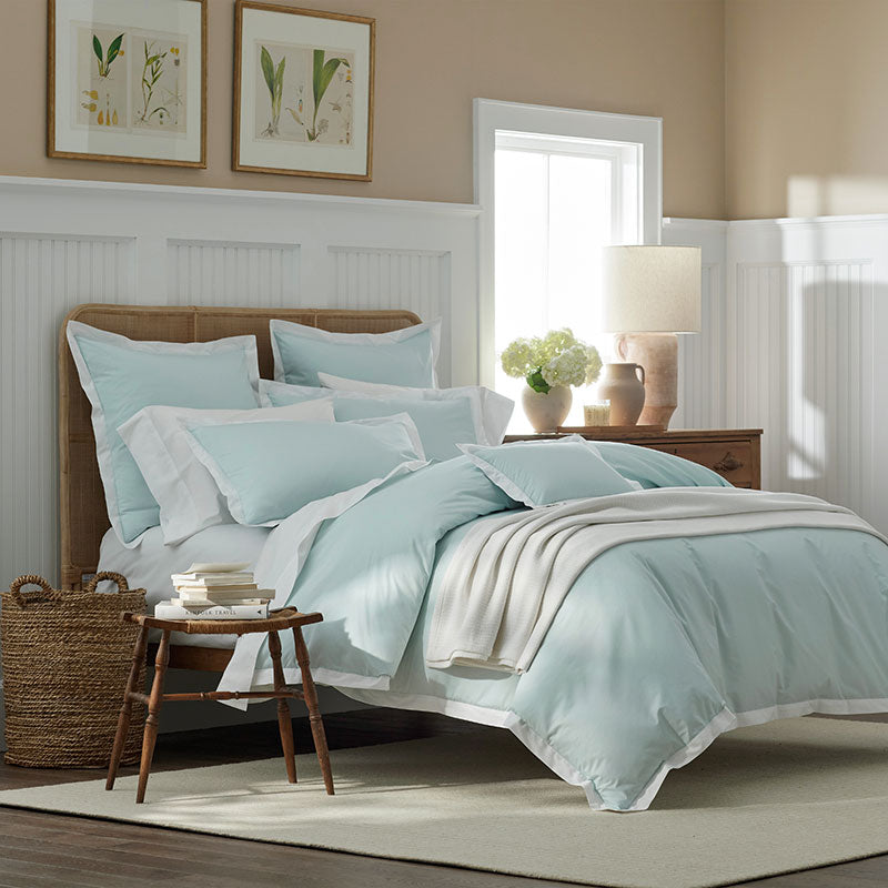 Solid Border Classic Cool Cotton Percale Sham