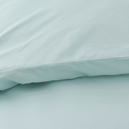Solid Border Classic Cool Cotton Percale Decorative Lumbar Pillow Cover