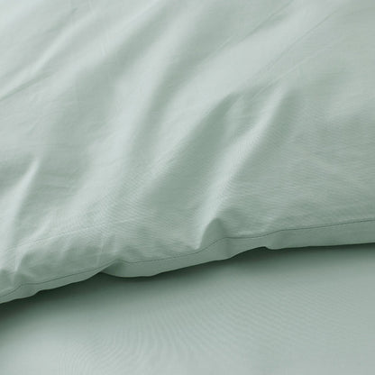 Solid Border Classic Cool Cotton Percale Decorative Lumbar Pillow Cover