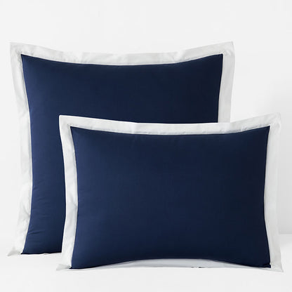 Solid Border Classic Cool Cotton Percale Sham