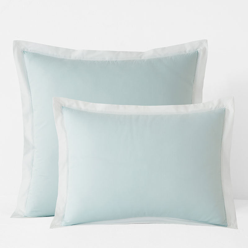 Solid Border Classic Cool Cotton Percale Sham