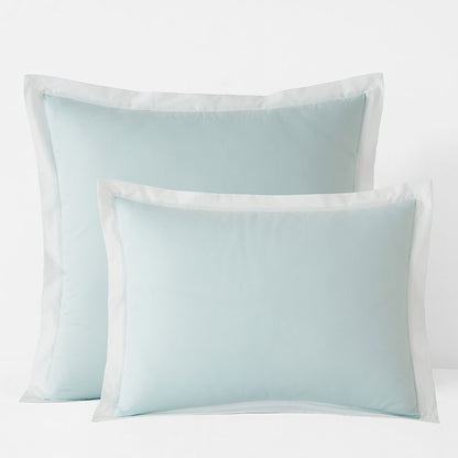 Solid Border Classic Cool Cotton Percale Sham