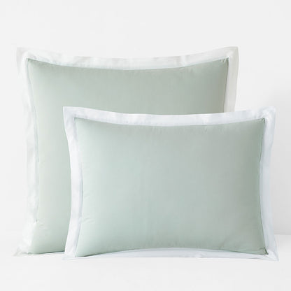 Solid Border Classic Cool Cotton Percale Sham