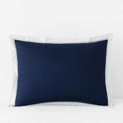 Solid Border Classic Cool Cotton Percale Sham