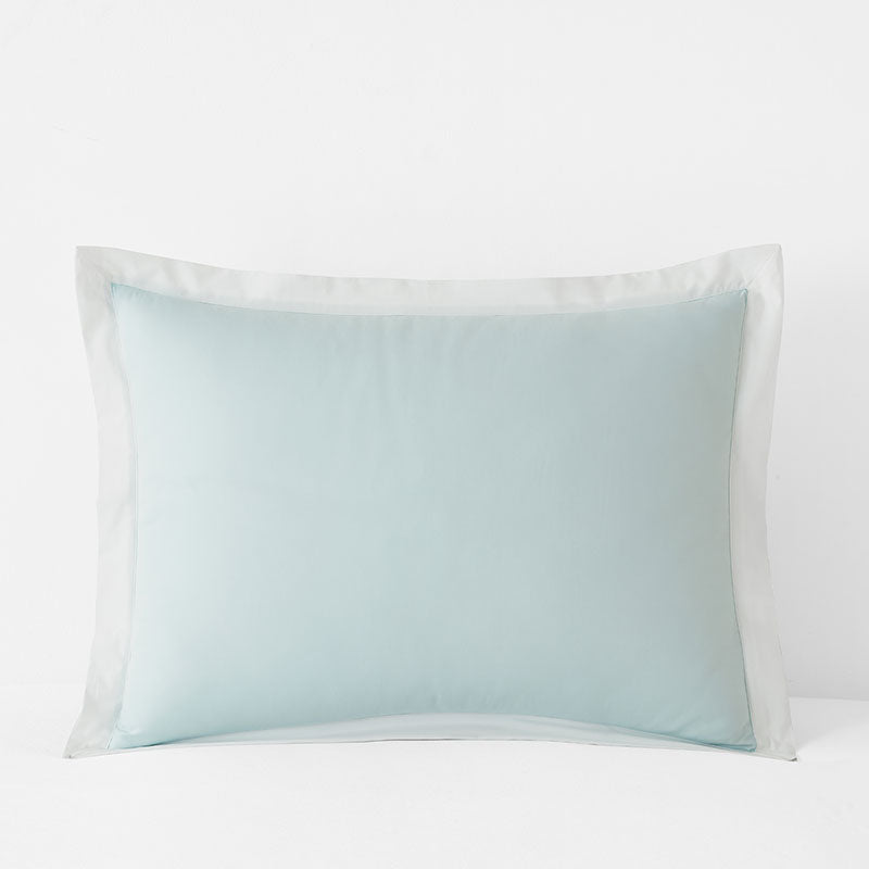 Solid Border Classic Cool Cotton Percale Sham