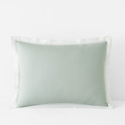 Solid Border Classic Cool Cotton Percale Sham