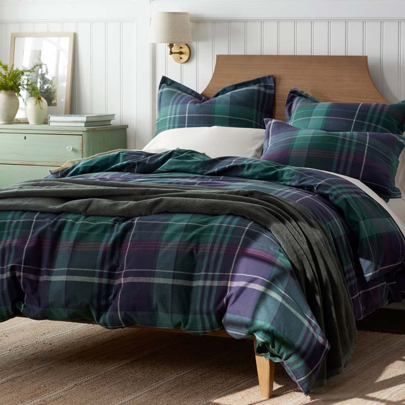 Classic Plaid Ultra-Cozy Cotton Flannel Flat Bed Sheet