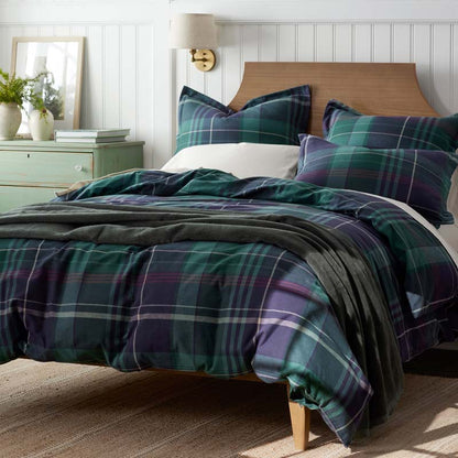 Classic Plaid Ultra-Cozy Cotton Flannel Flat Bed Sheet