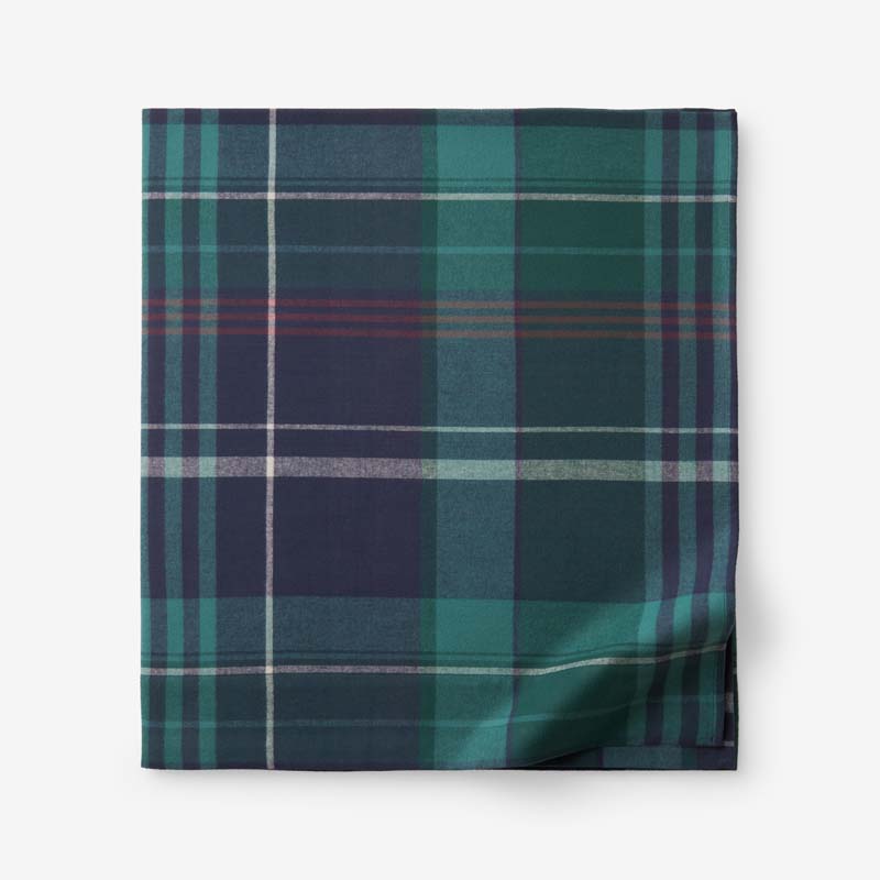 Classic Plaid Ultra-Cozy Cotton Flannel Flat Bed Sheet