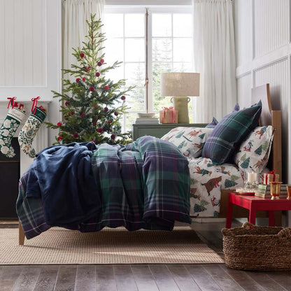 Classic Plaid Ultra-Cozy Cotton Flannel Flat Bed Sheet