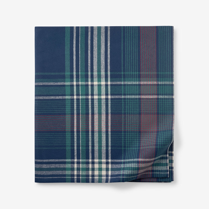 Classic Plaid Ultra-Cozy Cotton Flannel Flat Bed Sheet