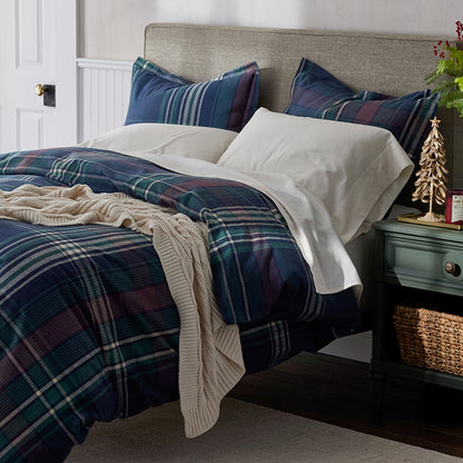 Classic Plaid Ultra-Cozy Cotton Flannel Flat Bed Sheet