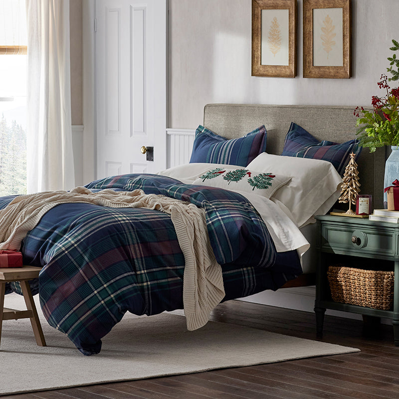 Classic Plaid Ultra-Cozy Cotton Flannel Flat Bed Sheet