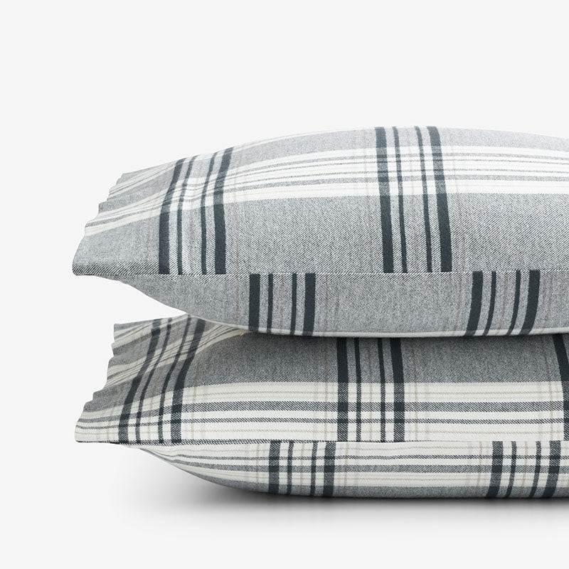 Classic Plaid Ultra-Cozy Cotton Flannel Pillowcase Set