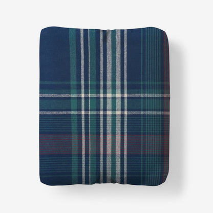 Classic Plaid Ultra-Cozy Cotton Flannel Fitted Bed Sheet