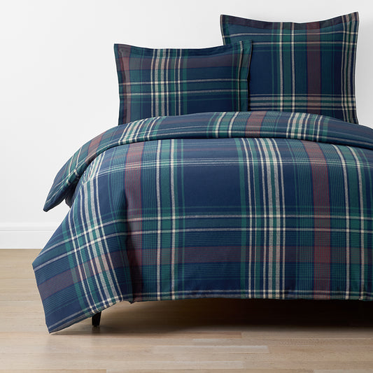 Classic Plaid Ultra-Cozy Cotton Flannel Duvet Cover