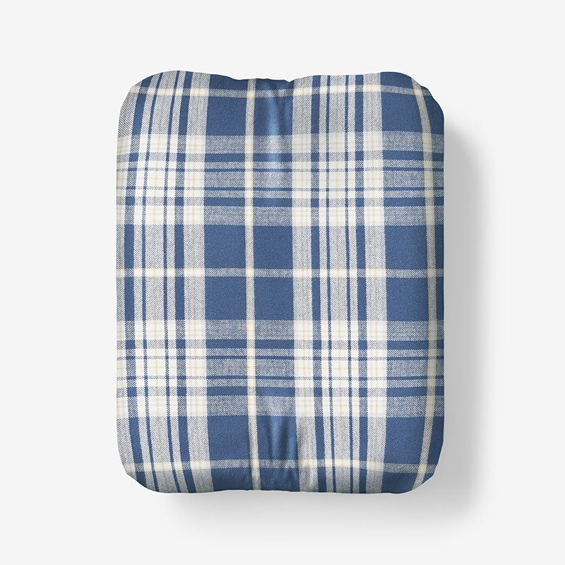 Classic Plaid Ultra-Cozy Cotton Flannel Fitted Bed Sheet