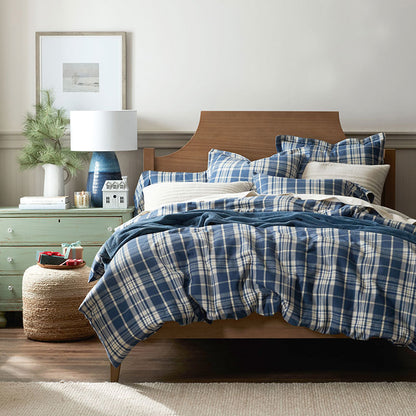 Classic Plaid Ultra-Cozy Cotton Flannel Bed Sheet Set