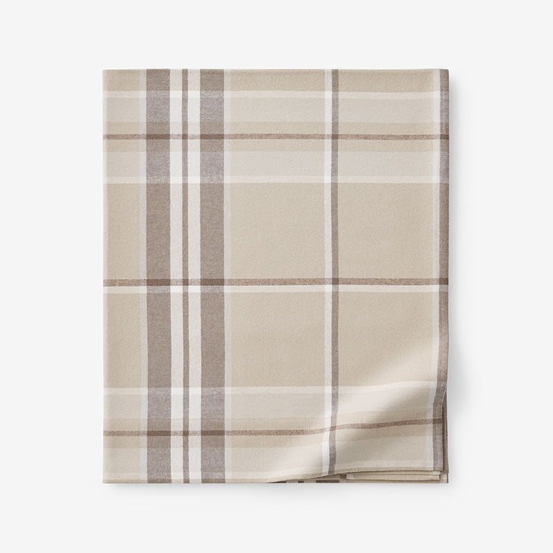 Classic Plaid Ultra-Cozy Cotton Flannel Flat Bed Sheet