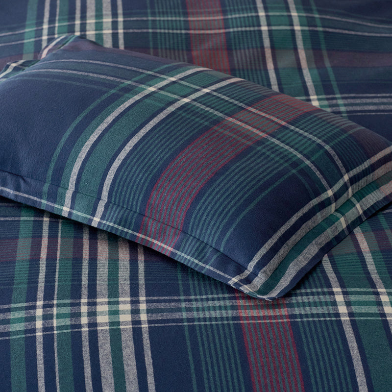 Classic Plaid Ultra-Cozy Cotton Flannel Flat Bed Sheet