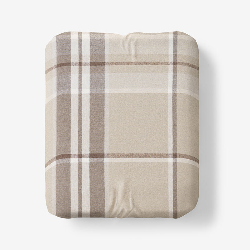 Classic Plaid Ultra-Cozy Cotton Flannel Fitted Bed Sheet