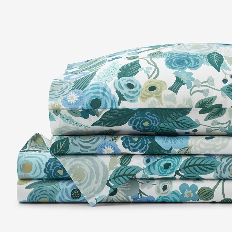 Garden Party Classic Cool Cotton Percale Bed Sheet Set