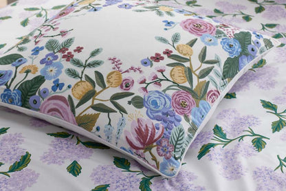 Garden Party Embroidered Decorative Square Pillow Cover