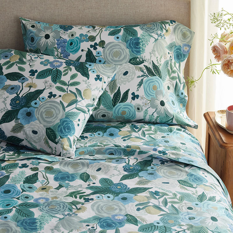 Garden Party Classic Cool Cotton Percale Bed Sheet Set