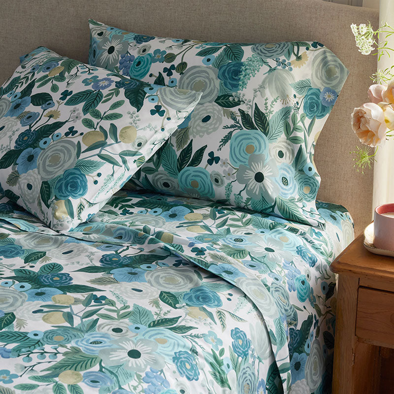 Garden Party Classic Cool Cotton Percale Bed Sheet Set