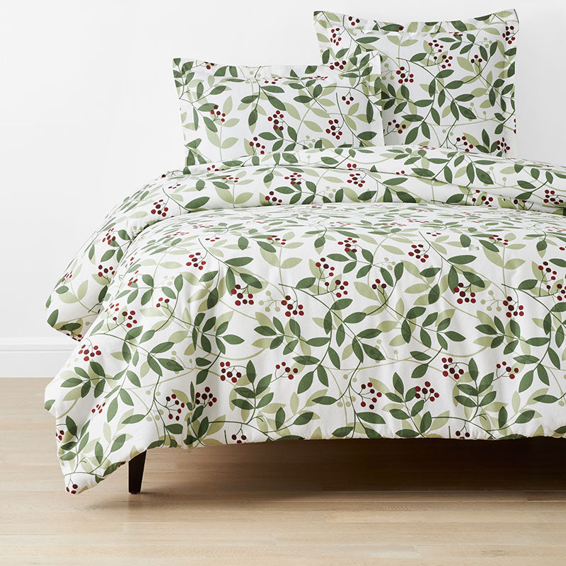 Holiday Print Classic Ultra-Cozy Cotton Flannel Duvet Cover