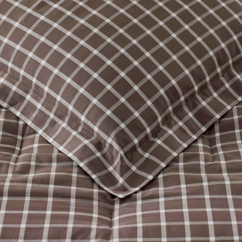 Classic Stripes and Plaids Cool Yarn-Dyed Cotton Percale Comforter