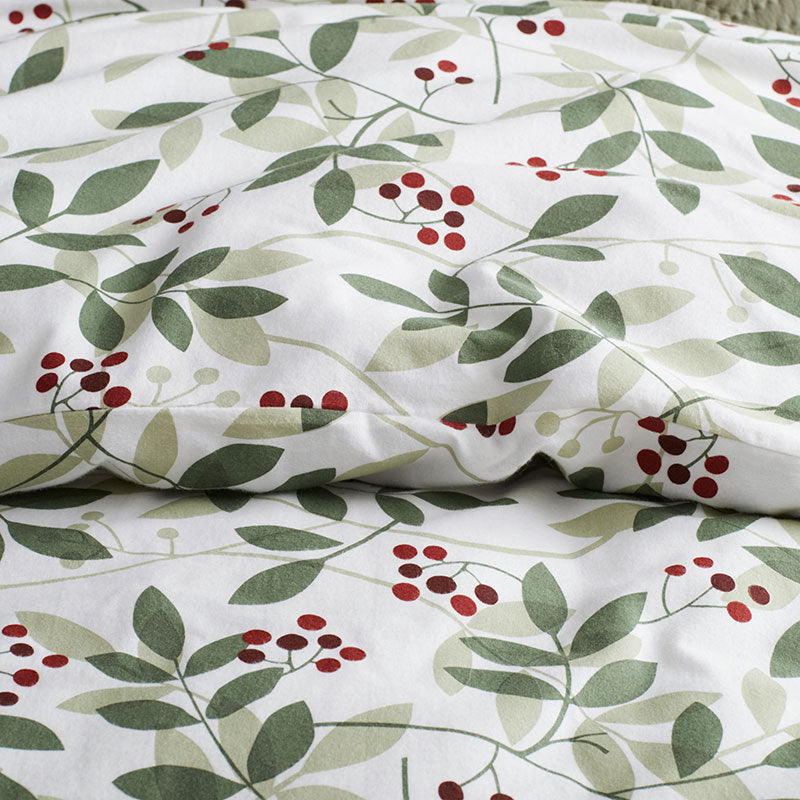 Holiday Print Classic Ultra-Cozy Cotton Flannel Pillowcase Set