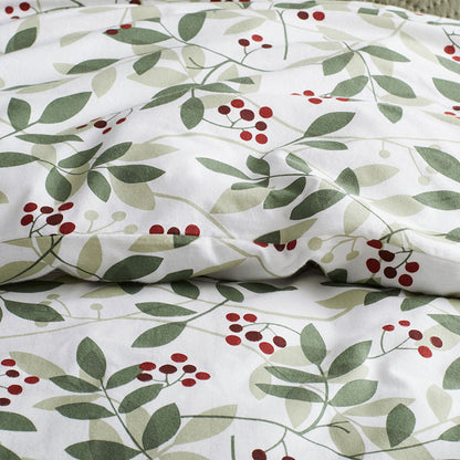 Holiday Print Classic Ultra-Cozy Cotton Flannel Pillowcase Set