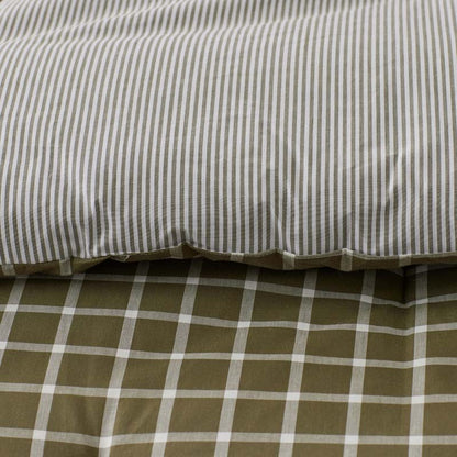Classic Stripes and Plaids Cool Yarn-Dyed Cotton Percale Comforter