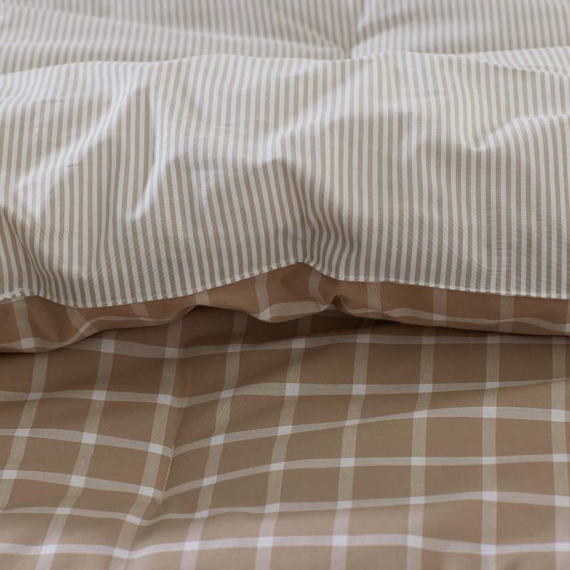 Classic Stripes and Plaids Cool Yarn-Dyed Cotton Percale Comforter