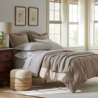 Classic Stripes and Plaids Cool Yarn-Dyed Cotton Percale Comforter