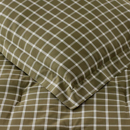 Classic Stripes and Plaids Cool Yarn-Dyed Cotton Percale Comforter