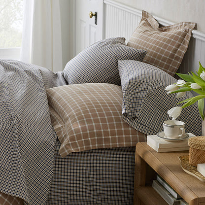 Classic Stripes and Plaids Cool Yarn-Dyed Cotton Percale Duvet Cover