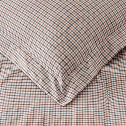 Classic Stripes and Plaids Cool Yarn-Dyed Cotton Percale Comforter