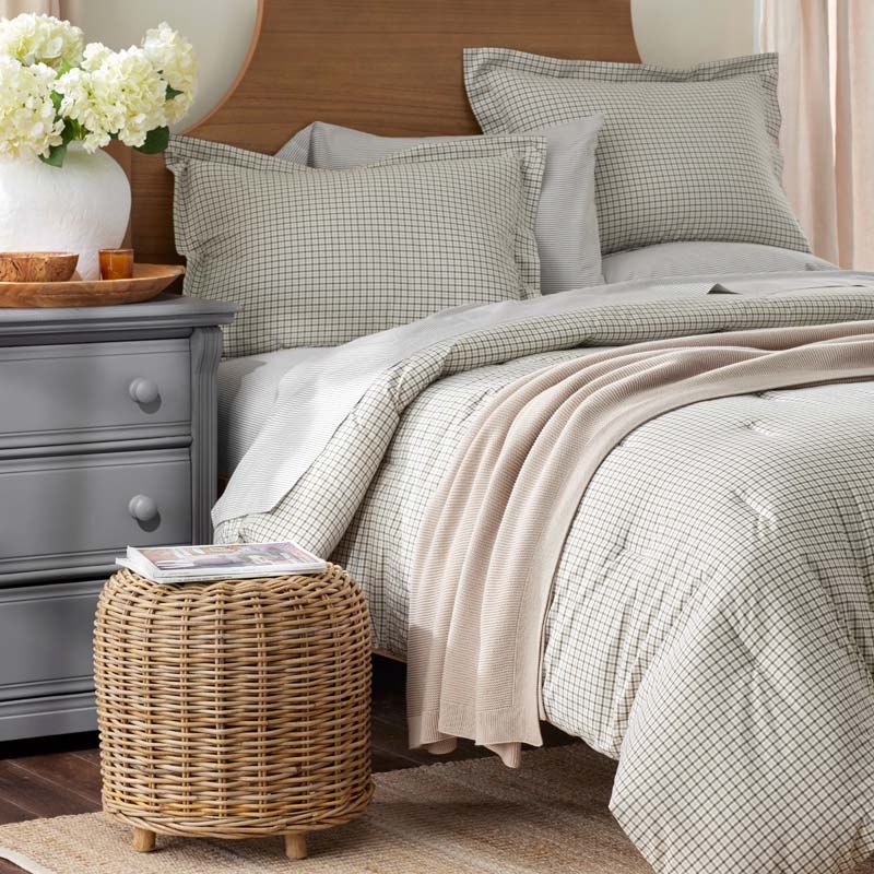 Classic Stripes and Plaids Cool Yarn-Dyed Cotton Percale Comforter