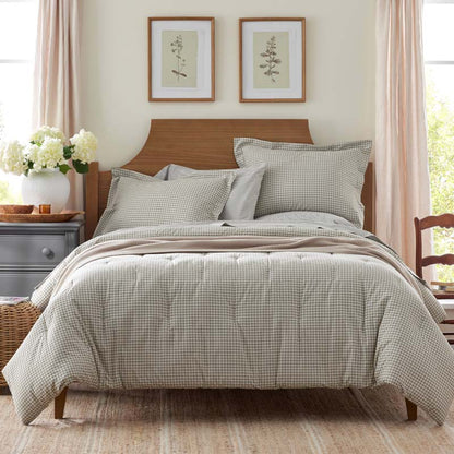 Classic Stripes and Plaids Cool Yarn-Dyed Cotton Percale Comforter
