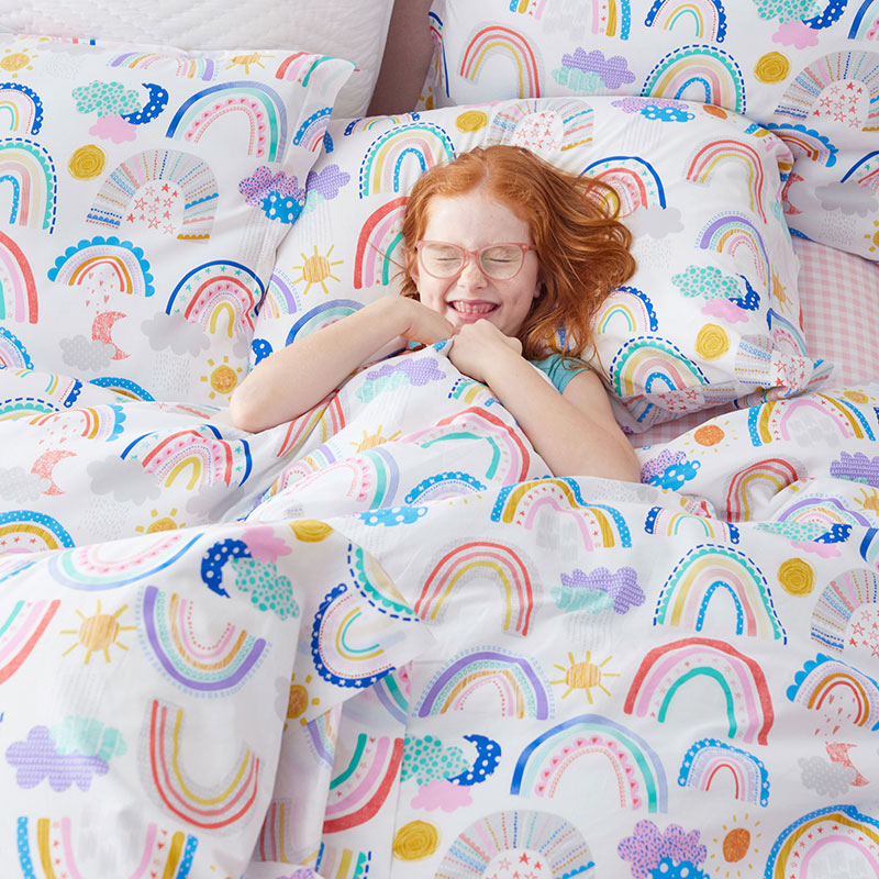 Magical Rainbows Classic Cool Organic Cotton Percale Sham