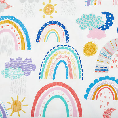 Magical Rainbows Classic Cool Organic Cotton Percale Comforter Set