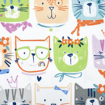 Stylish Cats Classic Cool Organic Cotton Percale Comforter Set